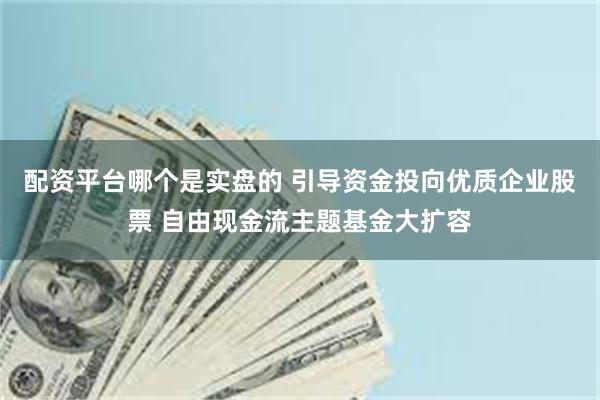 配资平台哪个是实盘的 引导资金投向优质企业股票 自由现金流主题基金大扩容