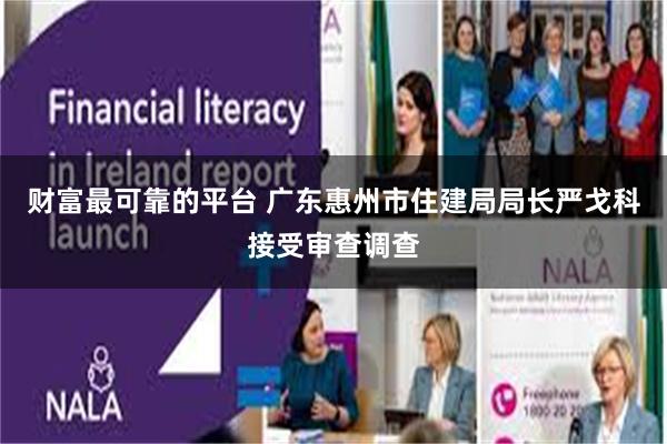 财富最可靠的平台 广东惠州市住建局局长严戈科接受审查调查