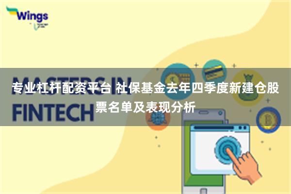 专业杠杆配资平台 社保基金去年四季度新建仓股票名单及表现分析