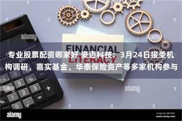 专业股票配资哪家好 豪迈科技：3月24日接受机构调研，嘉实基金、华泰保险资产等多家机构参与