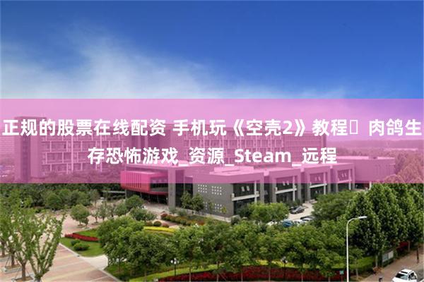 正规的股票在线配资 手机玩《空壳2》教程️肉鸽生存恐怖游戏_资源_Steam_远程