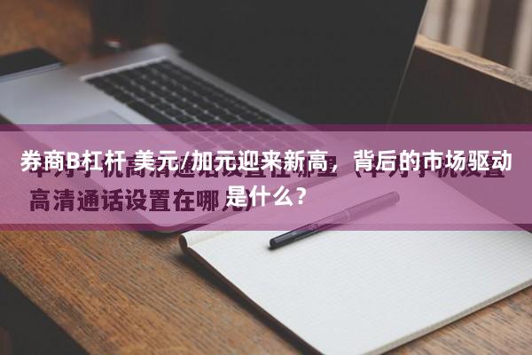 券商B杠杆 美元/加元迎来新高，背后的市场驱动是什么？