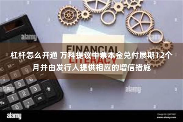 杠杆怎么开通 万科提议中票本金兑付展期12个月并由发行人提供相应的增信措施